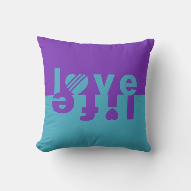 LOVE LIFE throw pillow (Front)