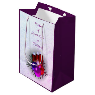 Love & Light Christmas Medium Gift Bag