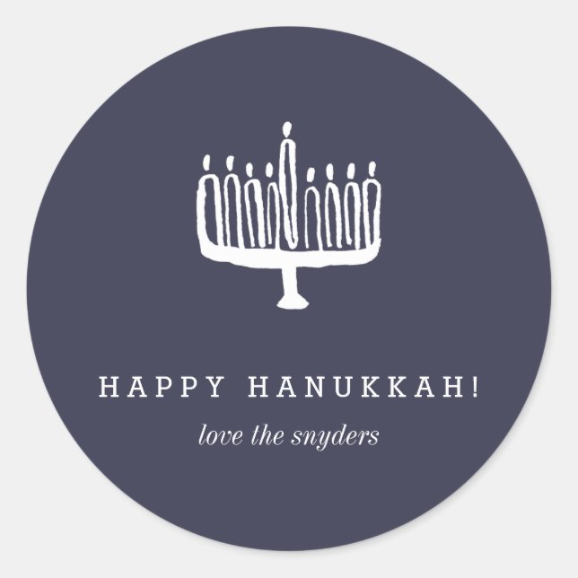 Love + Light Hanukkah Holiday Stickers - Light (Front)
