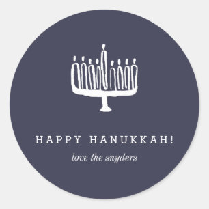 Love + Light Hanukkah Holiday Stickers - Light
