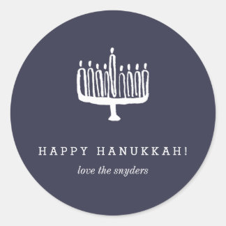 Love + Light Hanukkah Holiday Stickers - Light
