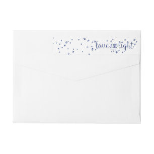 Love & Light Holiday Wraparound Address Label