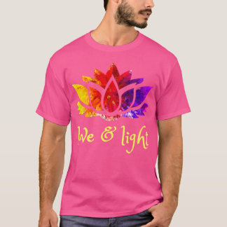 Love Light Lotus Spiritual Reiki Yoga T-Shirt