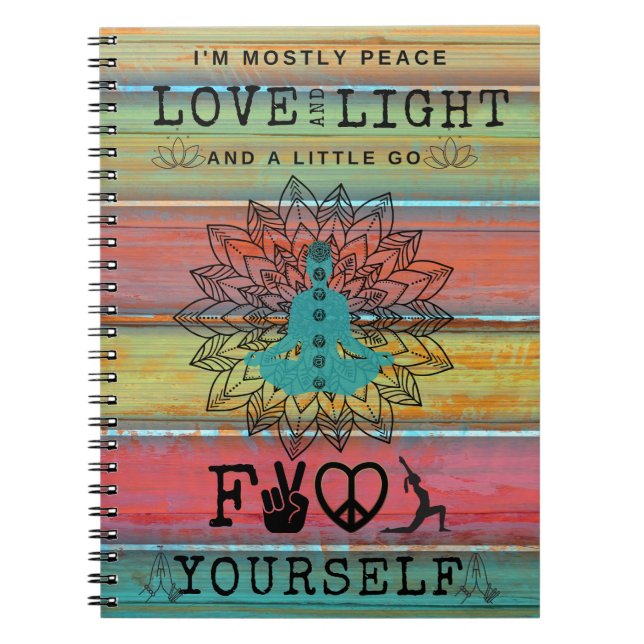 Love & Light Yoga  Notebook (Front)