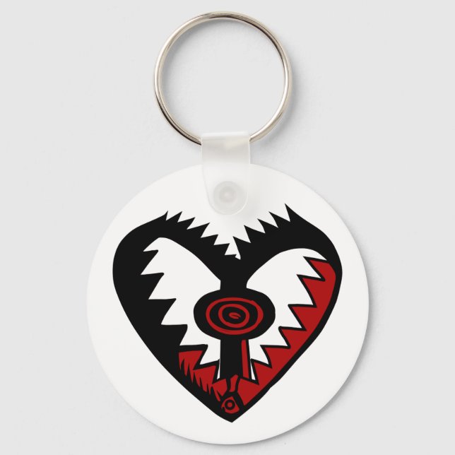 Love like a bear trap key ring (Front)
