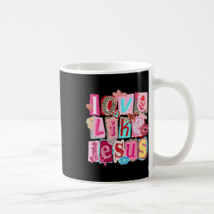 Love Like Jesus Christian Retro Valentine Style De Coffee Mug