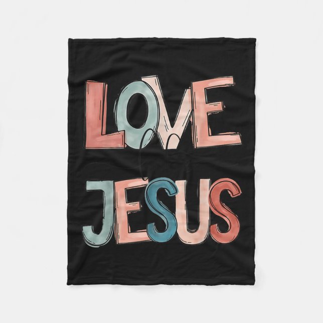 Love Like Jesus  Fleece Blanket (Front)
