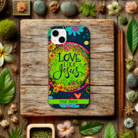 Love like Jesus Floral Personalised Fun Whimsy