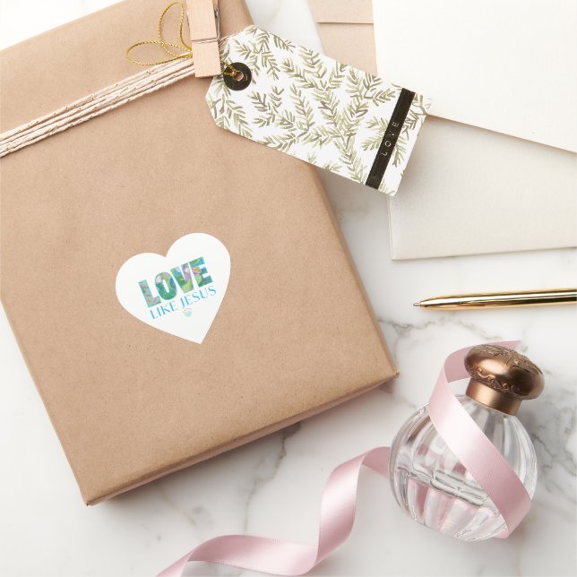 Love Like Jesus  Heart Sticker (Gifting)
