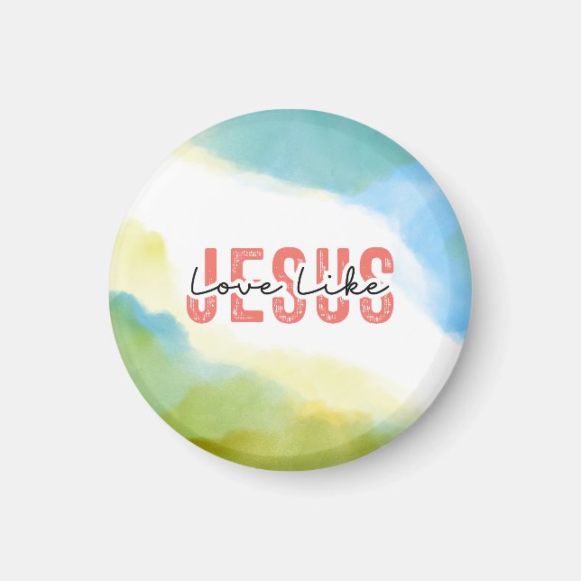 Love Like Jesus Inspirational Christian Quote  Magnet (Front)