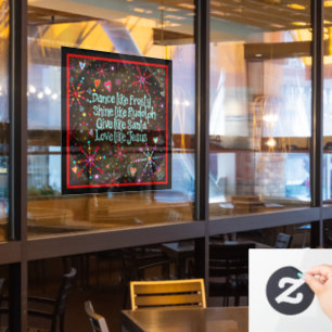 Love like Jesus! “Inspirivity” Window Cling