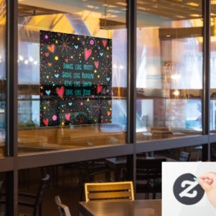 Love like Jesus! “Inspirivity” Window Cling