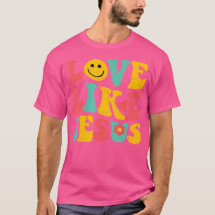 Love Like Jesus Retro God Religious Christian Men T-Shirt