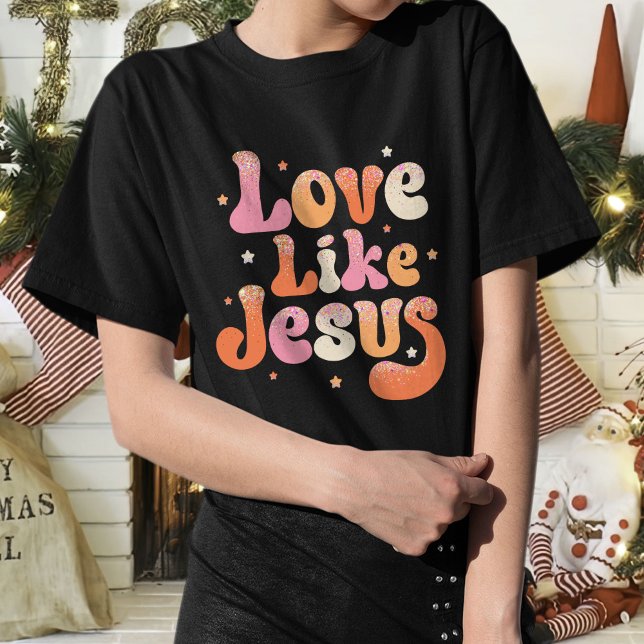  Love Like Jesus T-Shirt, Colour Jesus T-Shirt (Creator Uploaded)
