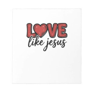 Love Like Jesus Vintage Christian Shirt Design_1 Notepad