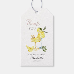 Love Limoncello Cocktail Bridal Shower Thank you Gift Tags