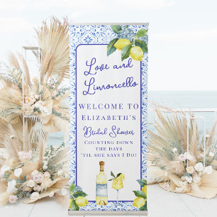 Love & Limoncello Italian Lemons Bridal Shower  Retractable Banner