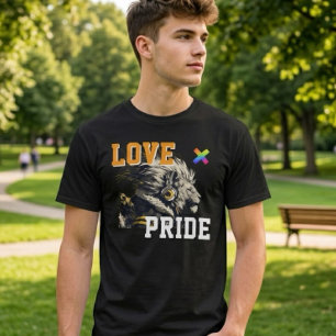 LOVE × LION Ver. A - Custom スケートボード T-Shirt