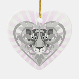 Love Lioness Locket(starburst)heart-shapedornament Ceramic Tree Decoration