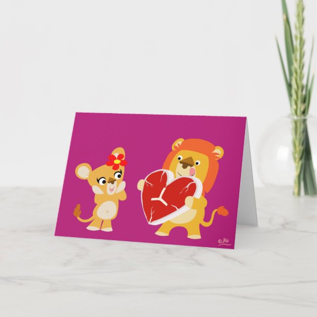 Love Lions greeting card (Front)