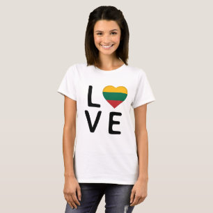 Love - Lithuania Flag T-Shirt