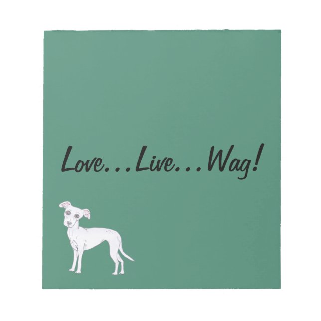 Love, Live, Wag! Notepad (Front)