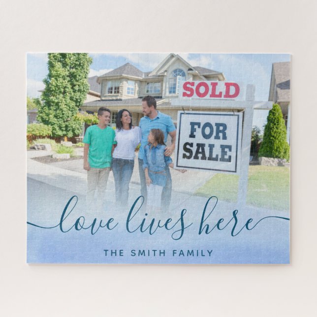 Love Lives Here Home Puzzle (Horizontal)