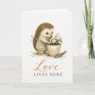 Love Lives Here Housewarming Greeting Card