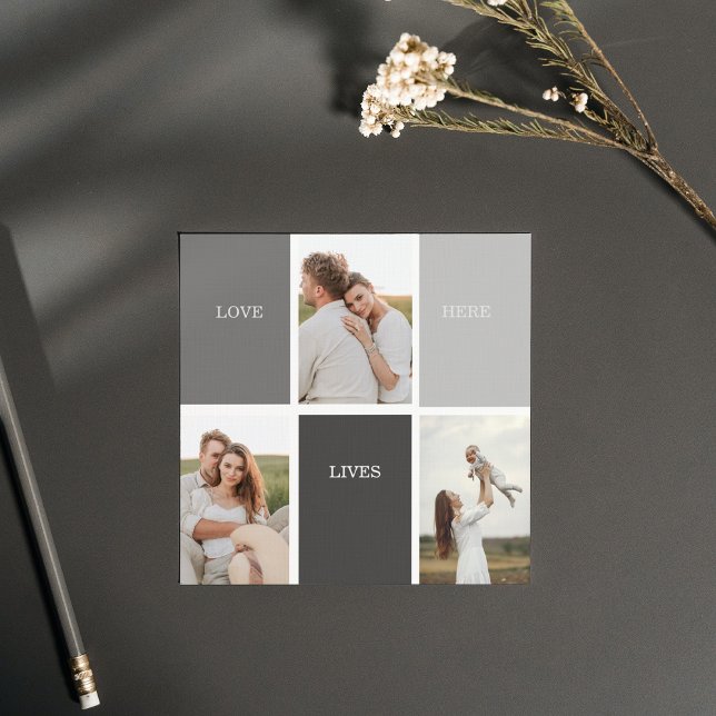 Love Lives Here | Three Photo Family Gift (Creator Uploaded)