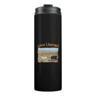 Love Llamas - Best Friends Friendship Art Thermal Tumbler