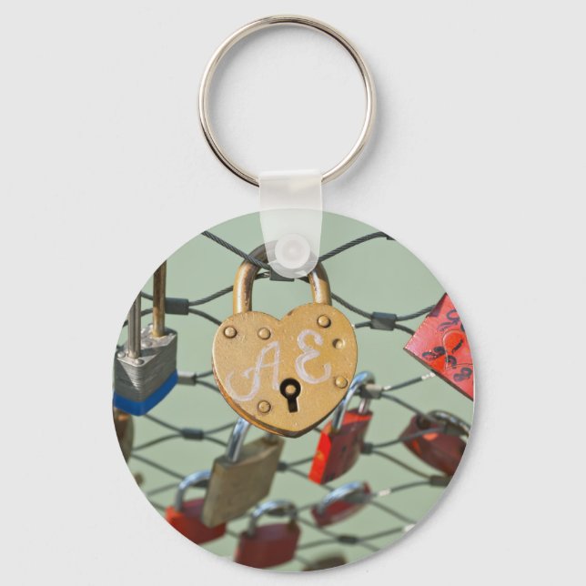 Love Lock Key Ring (Front)