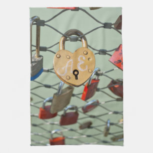Love Lock Tea Towel