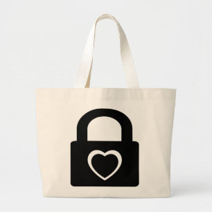 love locked down. large tote bag