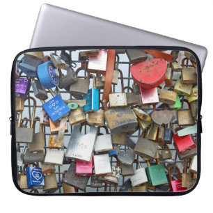 Love locks laptop sleeve