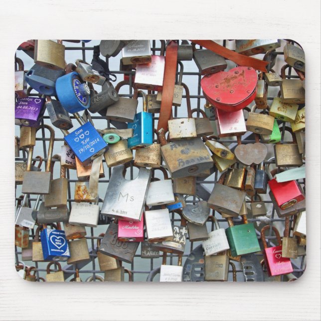 Love locks mouse mat (Front)