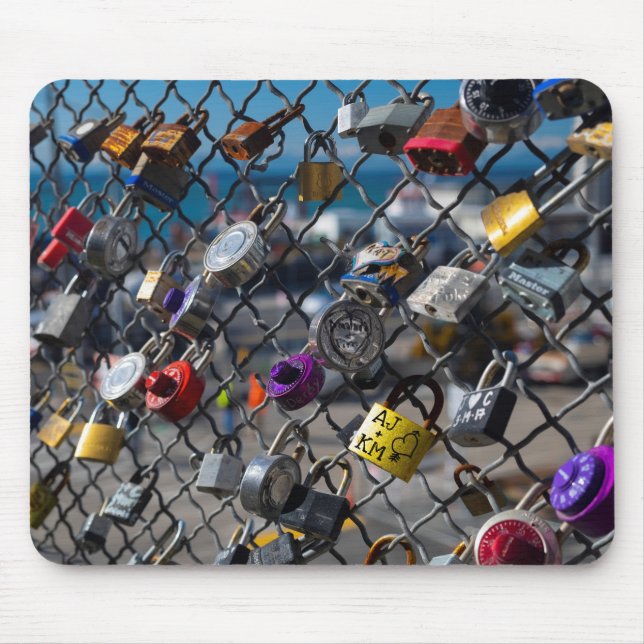 Love Locks Sweetheart Mouse Mat (Front)
