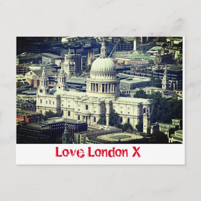 Love London X - St Paul's Cathedral Postcard (Front)