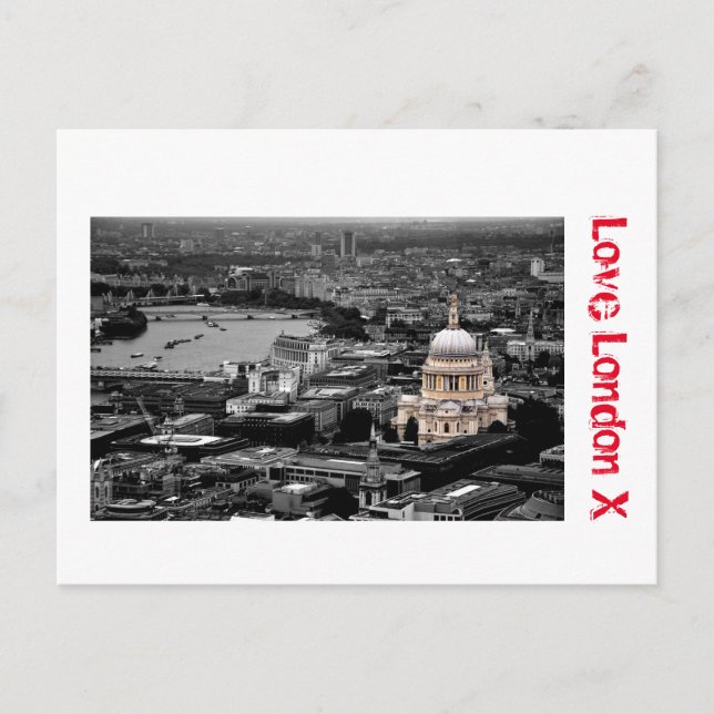 Love London X - St Paul's Cathedral Postcard (Front)