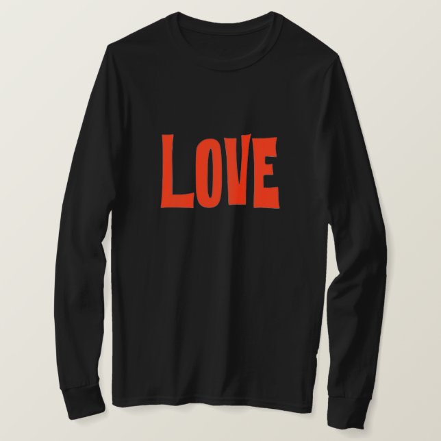 Love long sleeve t-shirt (Design Front)