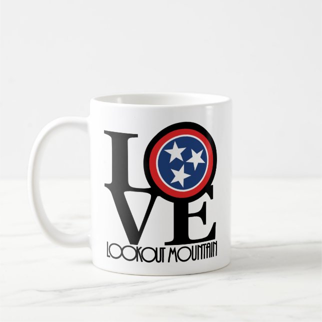 LOVE Lookout Mountain 11oz Coffee Mug (Left)