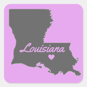 Love Louisiana Love Baton Rouge Sticker