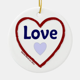 Love Love Ceramic Tree Decoration