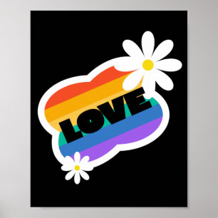 Love. Love is love. LGBT+Pride. Rainbow. Poster