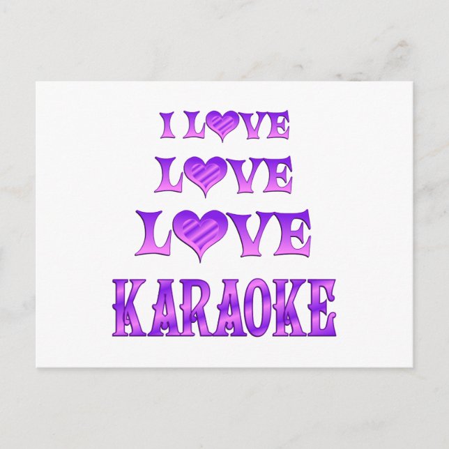 Love Love Karaoke Postcard (Front)