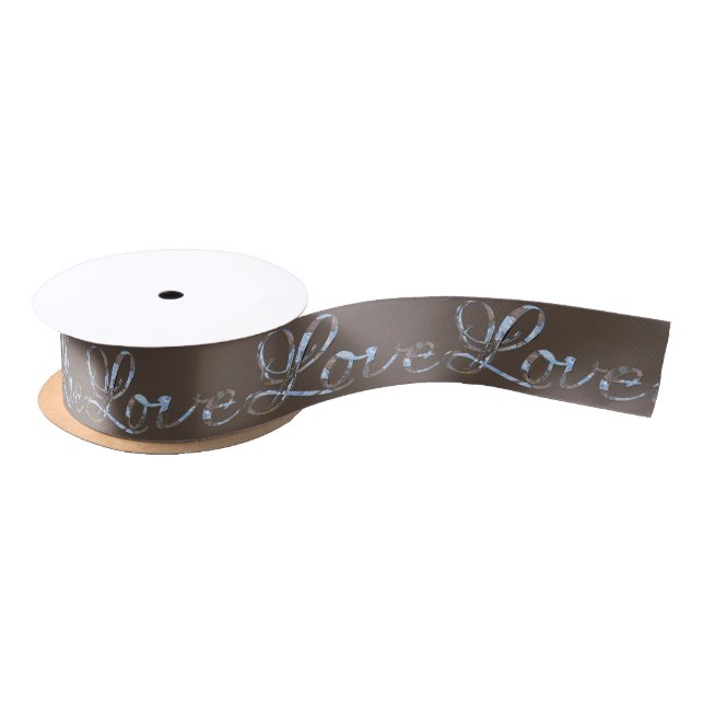 Love Love Love Elegant Royal Mink Brown Satin Ribbon (Spool)