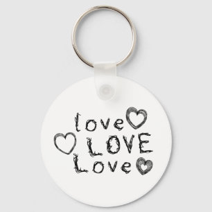 Love, Love, Love  Key Ring
