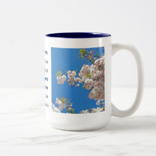 Love Love Love mugs gifts Blue Sky Blossoms Spring