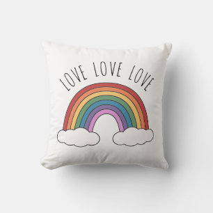 Love Love Love Rainbow Cushion