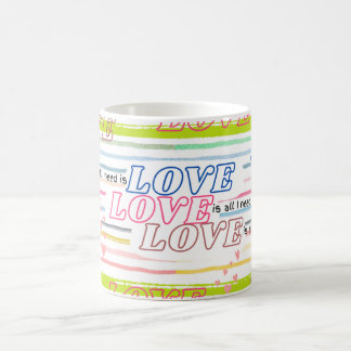 love love love themed mug its all you need
