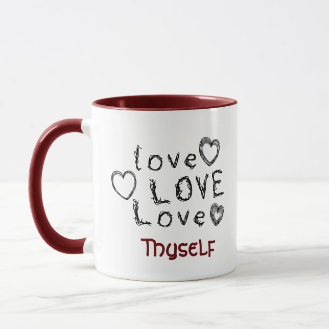 Love Love Love Thyself Mug (Left)